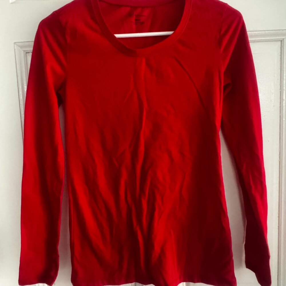 No Boundries Kid Sz Medium‎ 7-9 Red Long Sleeve Shirt